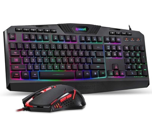 Redragon S101 Gaming Keyboard, M601 Mouse, RGB Backlit Gaming Keyboard, Programmable Backlit Gaming Mouse, Value Combo Set [New Version] 